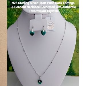 Swarovski Crystql Jewelry Set, 925 Sterling Silver